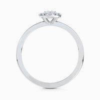 Bague Aura avec diamant brillant et platine