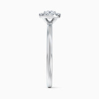 Bague Aura avec diamant brillant et platine