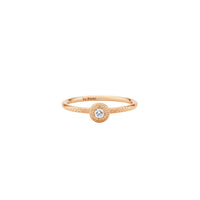 Bague Talisman avec diamant rond en or