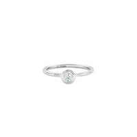 Bague Talisman avec diamant rond brillant en or