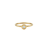 Bague Talisman avec diamant rond brillant en or