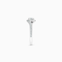 Bague Caress avec diamant brillant et platine