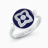 Bague Lotus émail